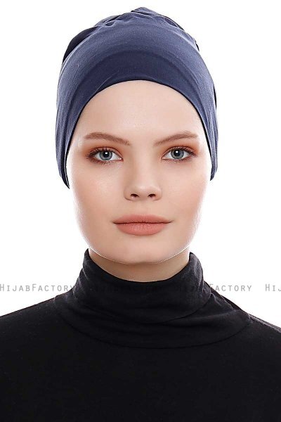 Kiraz - Marine Blå Bomuld XXL Amta - Ecardin