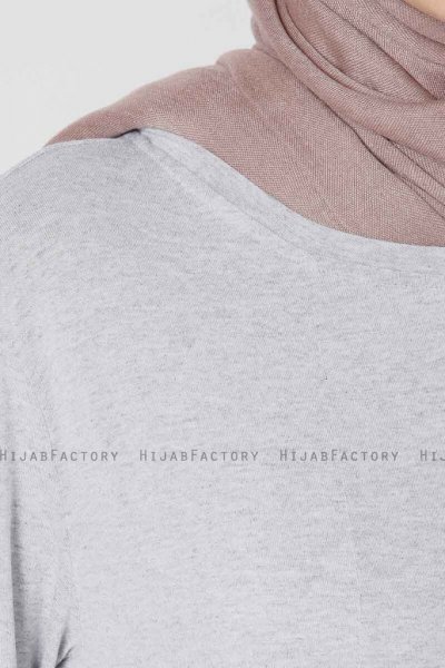 Kyda Ljusgrå Klänning Med Fickor Miss Halima 280157d