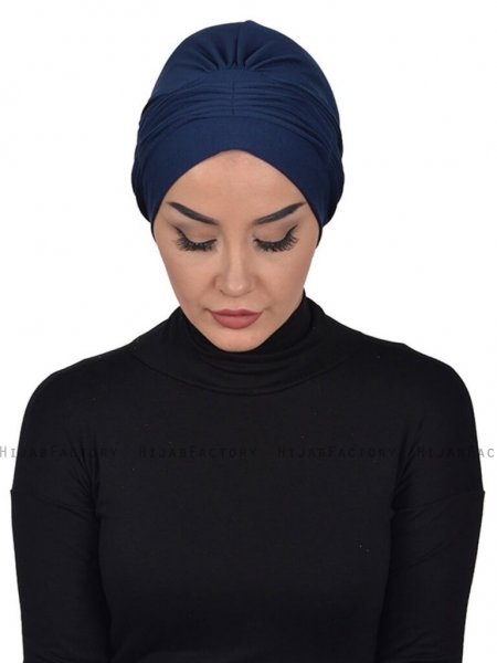 Linda Marinblå Bomull Turban Ayse Turban 321903d
