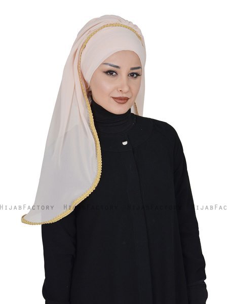 Louise - Beige Praktisk Hijab - Ayse Turban