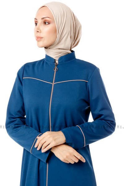 Lylah - Blå Abaya - Miss Cazibe
