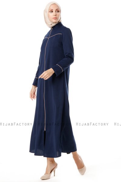 Lylah - Marine Blå Abaya - Miss Cazibe