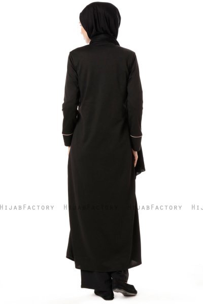Lylah - Sort Abaya - Miss Cazibe