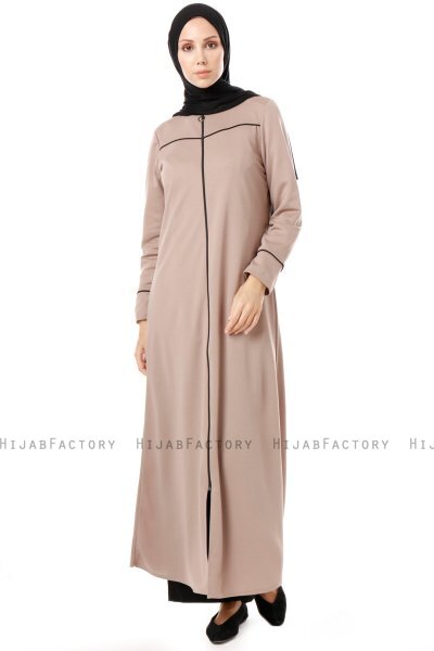 Lylah - Taupe Abaya - Miss Cazibe