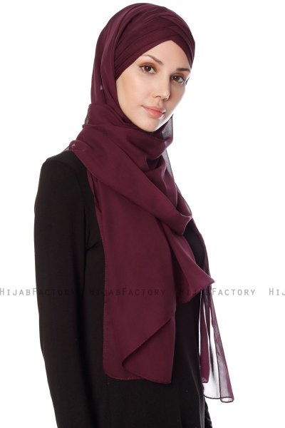 Mehtap - Blomme Praktisk One Piece Chiffon Hijab