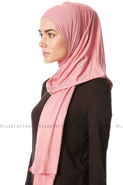 Melek - Mørkrosa Premium Jersey Hijab - Ecardin