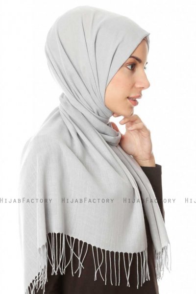 Meliha - Lysegrå Hijab - Özsoy