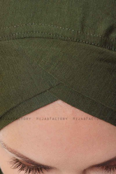 Mia - Khaki One-Piece Al Amira Hijab - Ecardin
