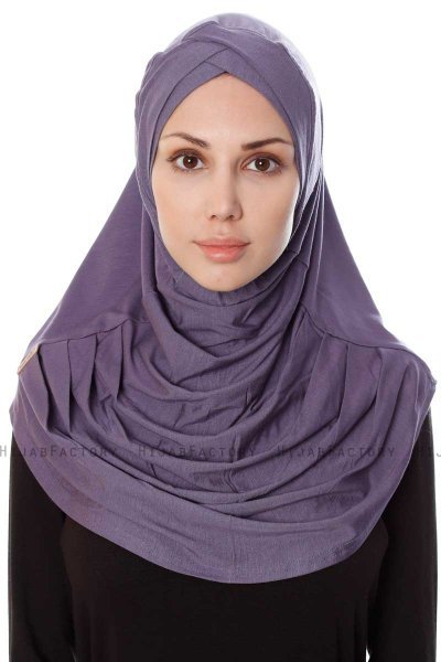 Mia - Lilla One-Piece Al Amira Hijab - Ecardin