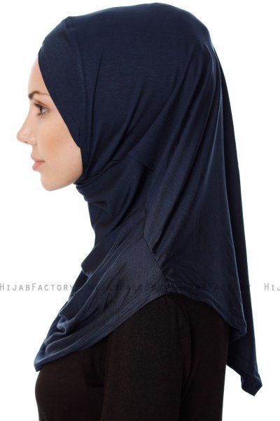 Mia - Marine Blå One-Piece Al Amira Hijab - Ecardin