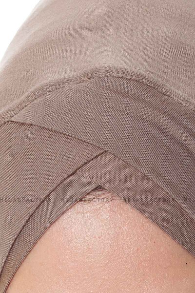 Mia - Mørk Taupe One-Piece Al Amira Hijab - Ecardin