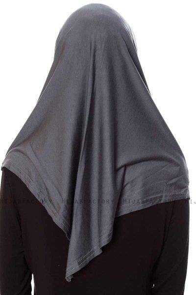 Mia - Mørkegrå Sort One-Piece Al Amira Hijab - Ecardin