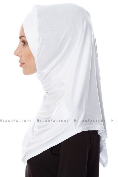 Mia - Hvid One-Piece Al Amira Hijab - Ecardin