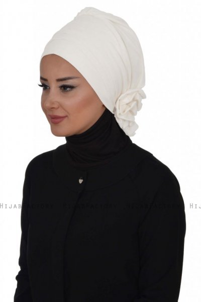 Monica - Hvid Bomuld Turban - Ayse Turban