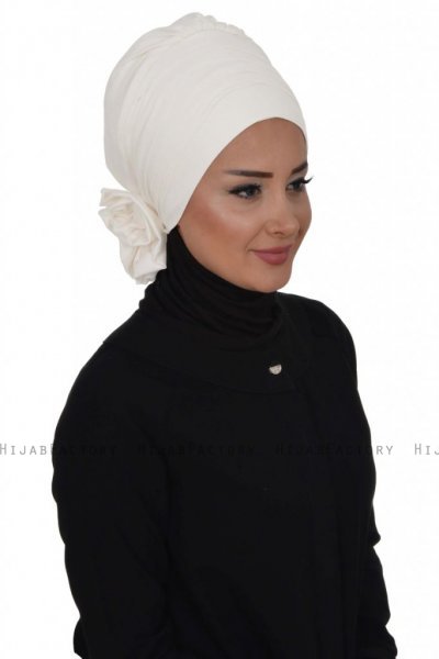 Monica - Hvid Bomuld Turban - Ayse Turban