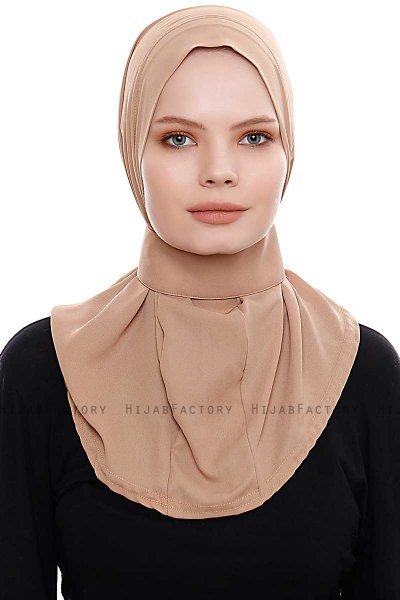Narin - Gold Praktisk One Piece Crepe Hijab