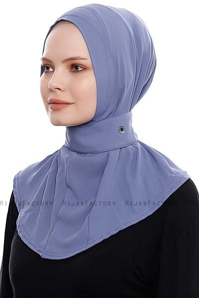Narin - Indigo Praktisk One Piece Crepe Hijab