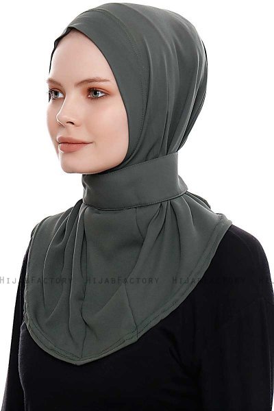 Narin - Khaki Praktisk One Piece Crepe Hijab