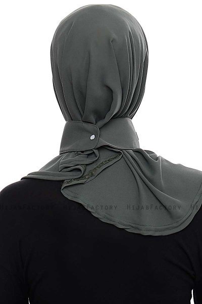 Narin - Khaki Praktisk One Piece Crepe Hijab