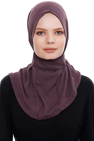 Narin - Lilla Praktisk One Piece Crepe Hijab