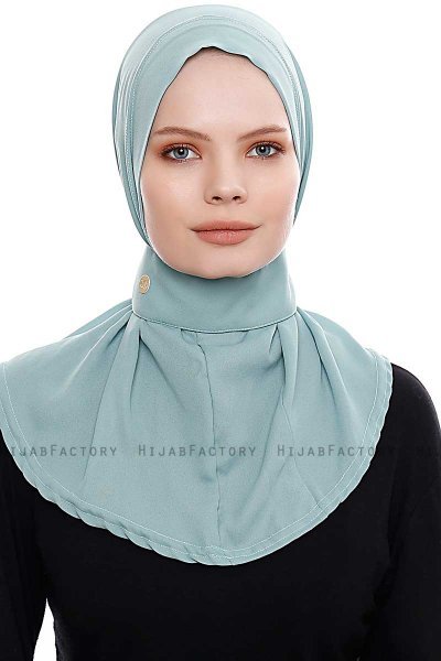 Narin - Mint Praktisk One Piece Crepe Hijab