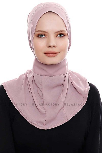 Narin - Mørkrosa Praktisk One Piece Crepe Hijab