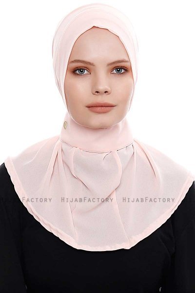 Narin - Pink Praktisk One Piece Crepe Hijab