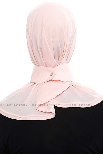 Narin - Pink Praktisk One Piece Crepe Hijab