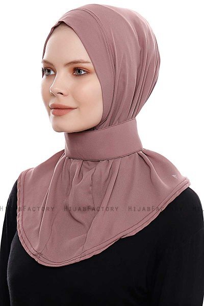 Narin - Rose Pink Praktisk One Piece Crepe Hijab