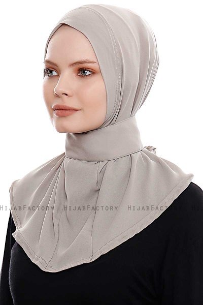 Narin - Sand Praktisk One Piece Crepe Hijab