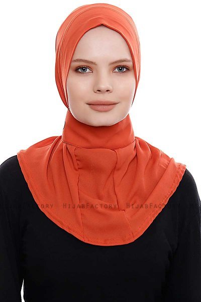 Narin - Murstensrød Praktisk One Piece Crepe Hijab