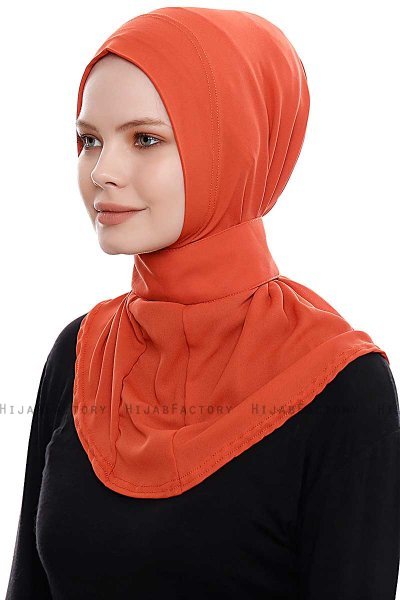 Narin - Murstensrød Praktisk One Piece Crepe Hijab