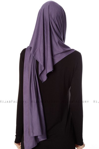 Naz - Lilla & Stengrå Praktisk One Piece Hijab - Ecardin