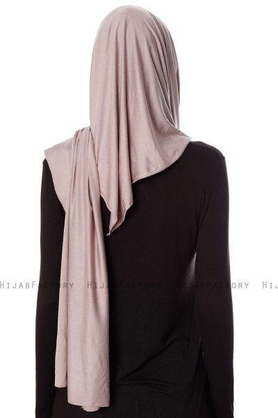 Naz - Stengrå & Gammelrosa Praktisk One Piece Hijab - Ecardin