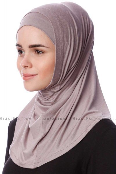 Nehir - Stengrå 2-Piece Al Amira Hijab