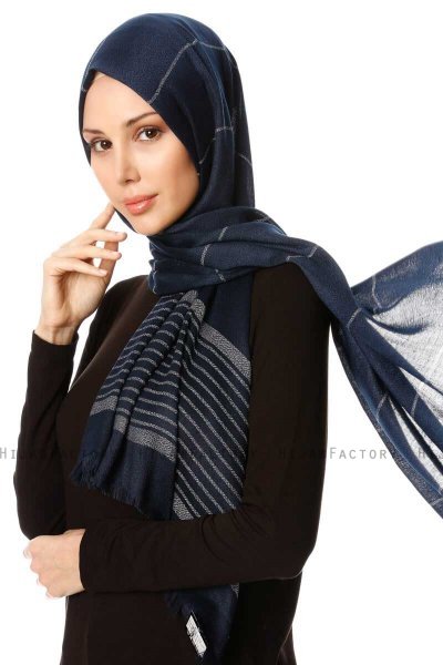 Nihal - Marine Blå Hijab - Özsoy