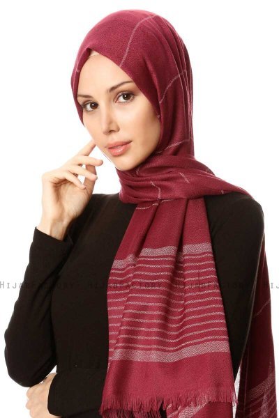 Nihal - Maroon Hijab - Özsoy