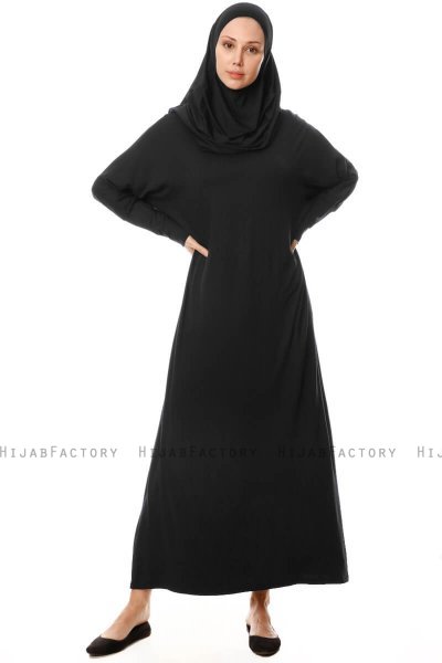 Nisa - Sort Bøn Kjole - Miss Halima
