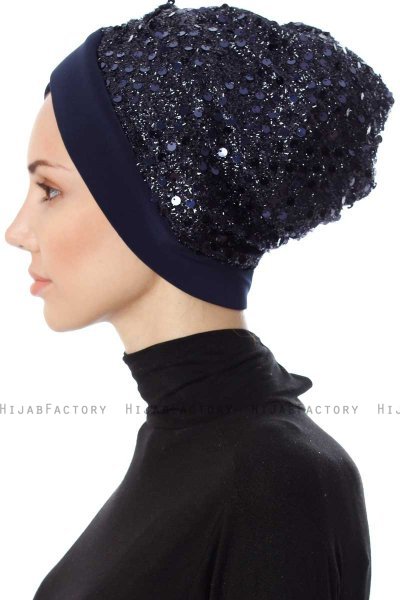 Nurten - Marine Blå Turban