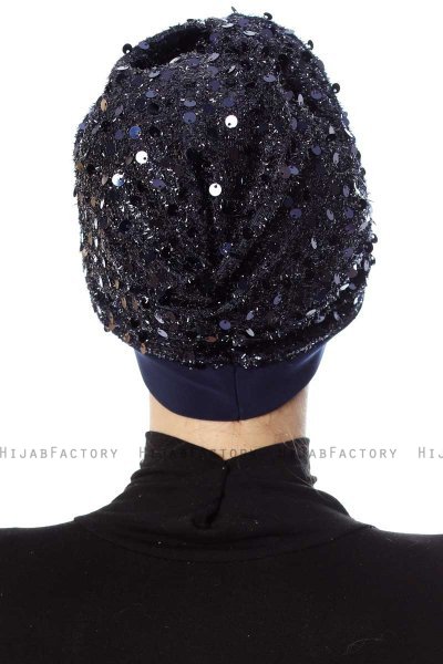 Nurten - Marine Blå Turban
