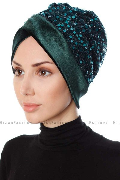 Nurten - Mørkegrøn Turban