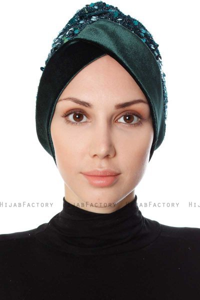 Nurten - Mørkegrøn Turban