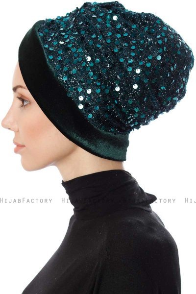 Nurten - Mørkegrøn Turban