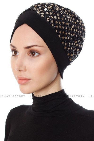 Nurten - Sort & Gold Turban