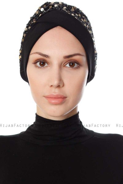 Nurten - Sort & Gold Turban
