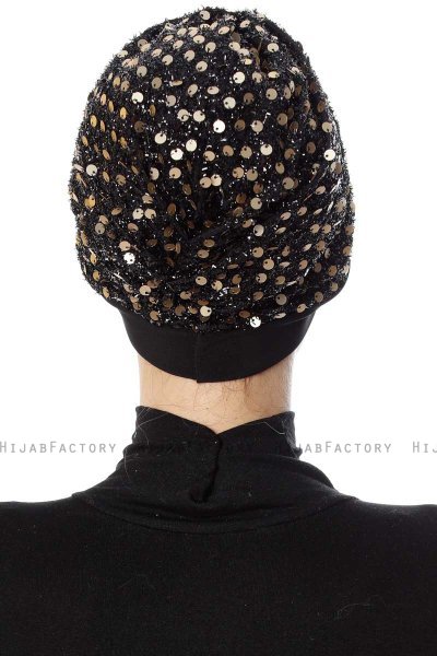 Nurten - Sort & Gold Turban