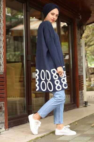 Nylah - Marine Blå Tunika - Lysa Studio