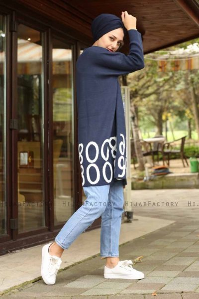 Nylah - Marine Blå Tunika - Lysa Studio