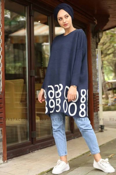 Nylah - Marine Blå Tunika - Lysa Studio