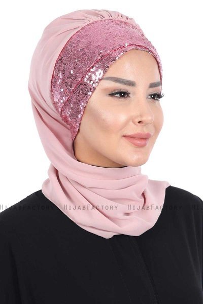 Olga - Gammelrosa & Gammelrosa Praktisk Hijab